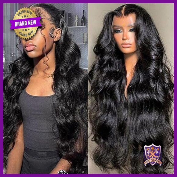 13x6 Full Lace Frontal Human Hair Wig 22 Inch Body Wave 200% Density main image 4